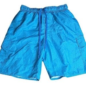 Laguna Swim Trunks Beach Surf Vacation Resort Summer Vibrant‎ Solid Blue Small
